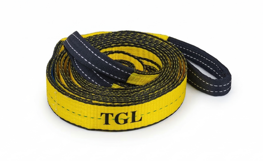TGL 2 inch, 20 Foot Tow Strap, Tree Saver, Tow Rope Heavy Duty with Reinforced Loops 10,000 Pound Capacity. Compatible with Polaris, Honda, Can-Am ATV, UTV, Side by Side and Other Utility Vehicles.