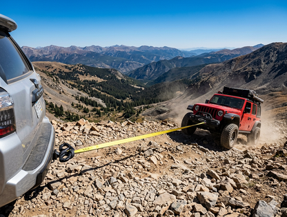 TGL Heavy Duty Tow Strap, 3" x 20', 30,000 lb Break Strength Tree Saver Winch & Recovery Rope, Reinforced Loops - Emergency Strap for Truck, UTV, ATV - Compatible with Jeep Accessories, Ford, Toyota.