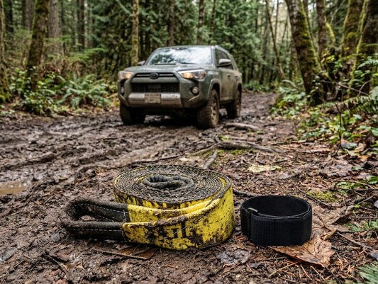 TGL Heavy Duty Tow Strap, 3" x 20', 30,000 lb Break Strength Tree Saver Winch & Recovery Rope, Reinforced Loops - Emergency Strap for Truck, UTV, ATV - Compatible with Jeep Accessories, Ford, Toyota.
