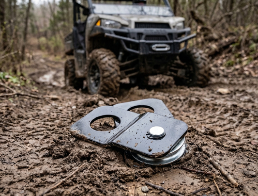 TGL 4 ton Heavy Duty Recovery Winch Snatch Block and Tackle Pulley System for Synthetic Rope or Steel Cable. Use with Your Winch or Come Along Pulley. 2-Pack