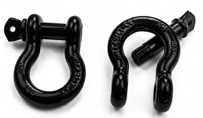 TGL 3/4" D Ring Shackles 41,000 lbs Minimum Break Strength, 7/8" Pin for Off Road Vehicle Recovery Tow Hooks (2 Pack) 4.75 Ton Working Load Limit. Compatible with Jeep Accessories, Ford, Toyota.