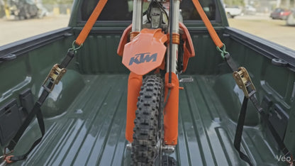 TGL Soft Loop Tie Down Straps - 2300 lb Load Capacity - 4 Pack - Loops for Securing ATV, UTV, Motorcycles, Scooters, Dirt Bikes, Hanging Steel Shooting Targets