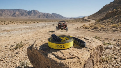 TGL 2 inch, 20 Foot Tow Strap, Tree Saver, Tow Rope Heavy Duty with Reinforced Loops 10,000 Pound Capacity. Compatible with Polaris, Honda, Can-Am ATV, UTV, Side by Side and Other Utility Vehicles.