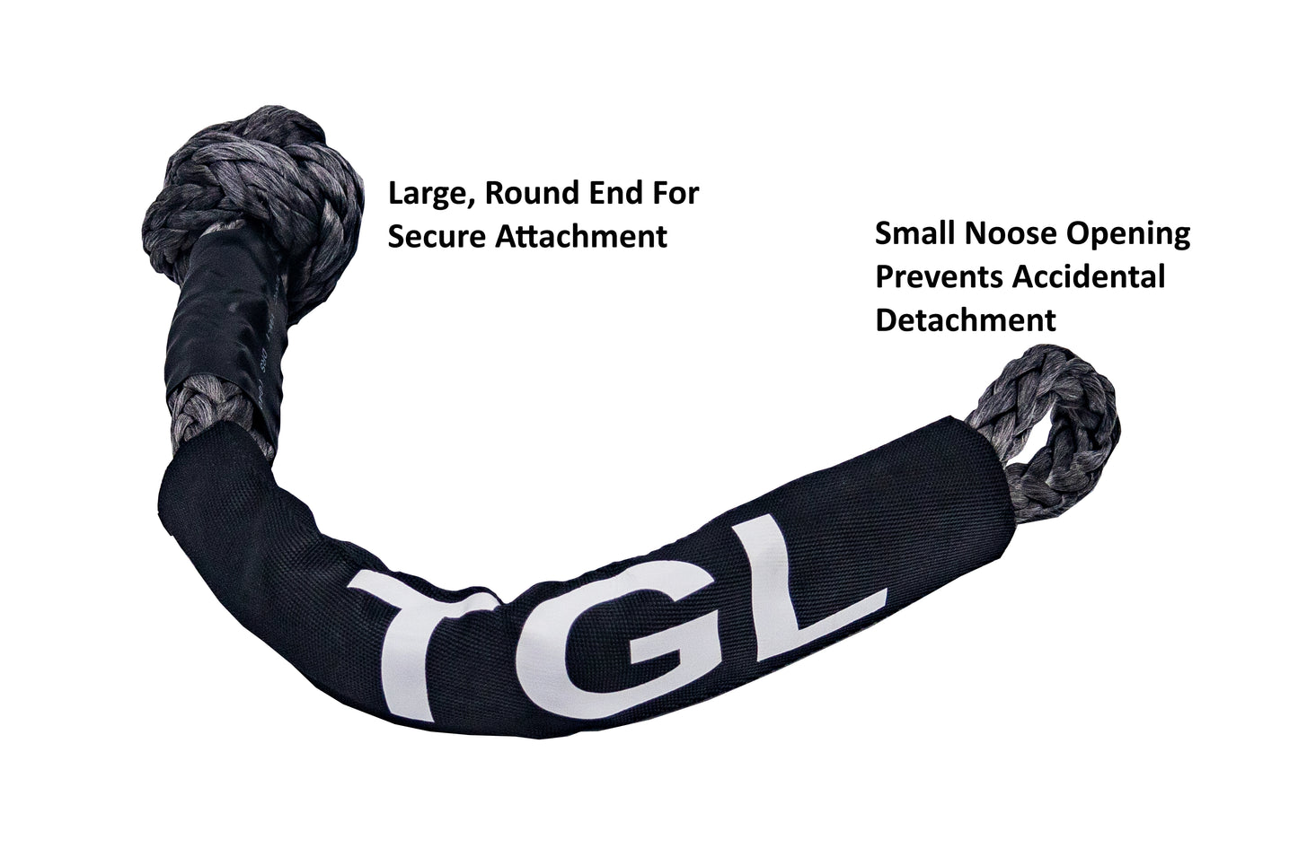 TGL 3 inch, 20 Foot Heavy Duty Tow Strap with Loops. Includes 2-Pack of Recovery Soft Shackles. Tow Strap Recovery Kit for Trucks is Perfect for Truck Towing. Compatible with Jeep, Ford, Toyota.