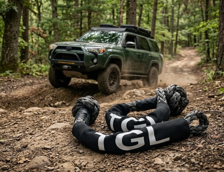 TGL 2-Pack 1/2 inch by 20 inch Recovery Soft Shackles, 45,000 Pound Capacity. Compatible with Jeep Accessories, Ford, Toyota Off Road Vehicles and Truck Accessories.