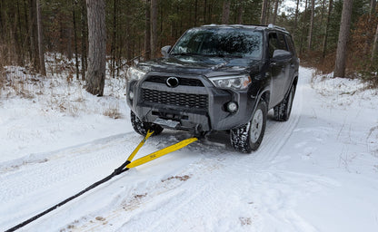 TGL 3 inch, 8 Foot Tree Saver, Emergency Recovery Tow Strap Winch Extension Rope, 30,000 lbs Break Strength