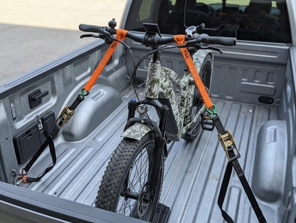 TGL Soft Loop Tie Down Straps - 2300 lb Load Capacity - 4 Pack - Loops for Securing ATV, UTV, Motorcycles, Scooters, Dirt Bikes, Hanging Steel Shooting Targets
