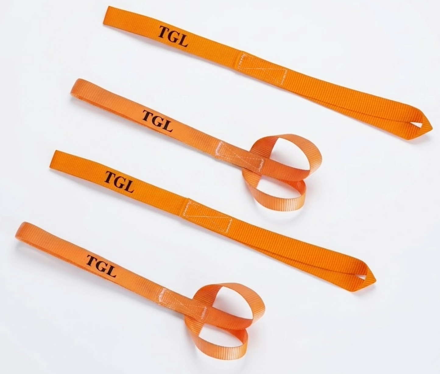 TGL Soft Loop Tie Down Straps - 2300 lb Load Capacity - 4 Pack - Loops for Securing ATV, UTV, Motorcycles, Scooters, Dirt Bikes, Hanging Steel Shooting Targets