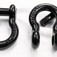 TGL 2-Pack of 3/4" Black D-Ring Shackle, 4 3/4 tons WLL