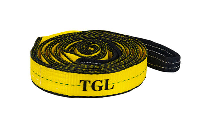 TGL 2 inch, 20 Foot Tow Strap, Tow Rope Heavy Duty with Reinforced Loops 10,000 Pound Capacity