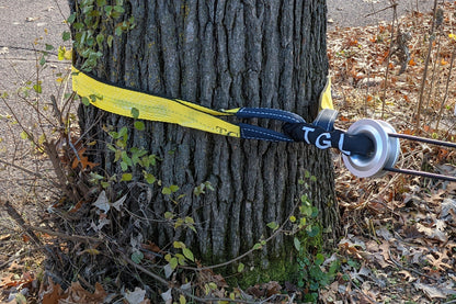 TGL 3 inch, 8 Foot Tree Saver, Emergency Recovery Tow Strap Winch Extension Rope, 30,000 lbs Break Strength