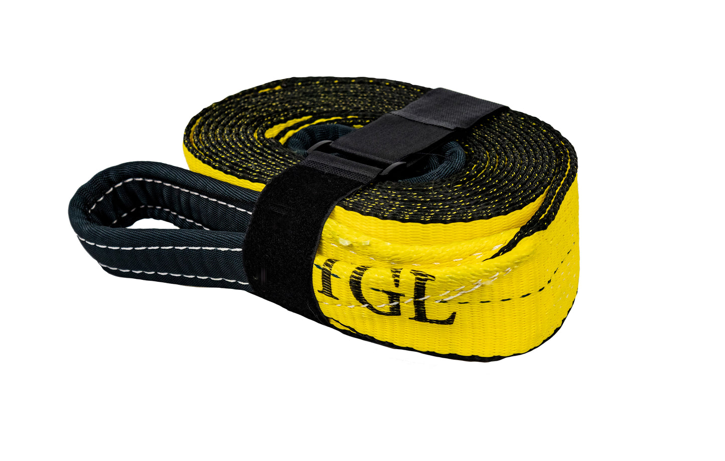TGL 3 inch, 20 Foot Heavy Duty Tow Strap with Loops, 30,000 Pound Capacity