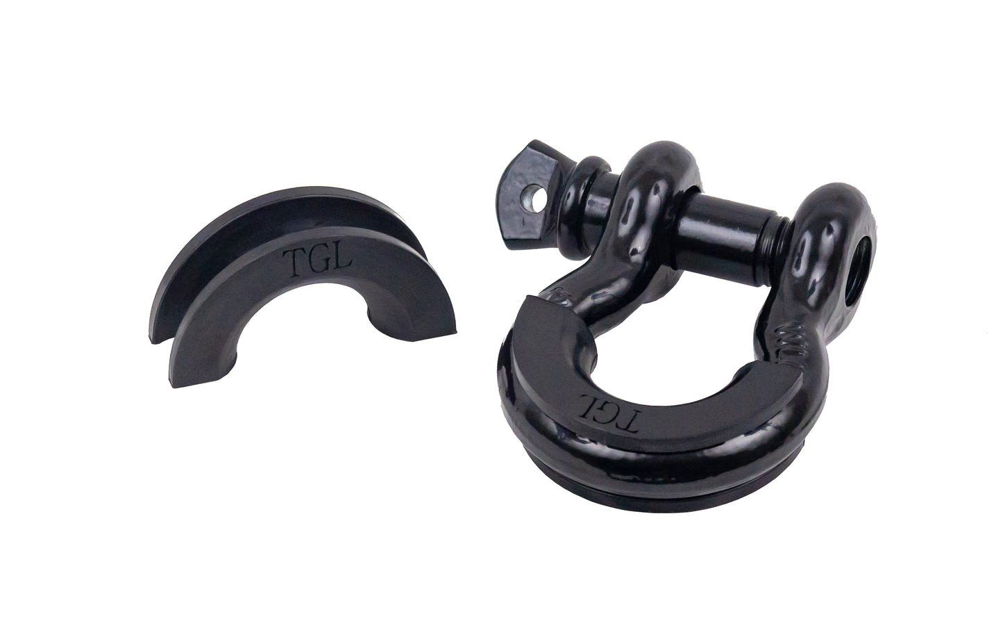 TGL D-Ring Shackle Protectors, Black for 3/4 inch Shackles, 2-Pack
