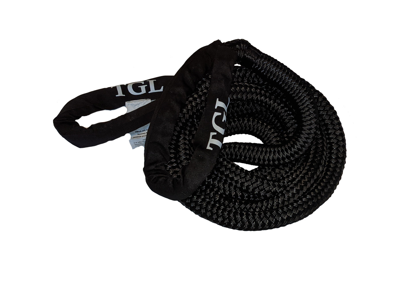 TGL 7/8 inch, 20 Foot Kinetic Recovery Rope, 28900 pounds Capacity