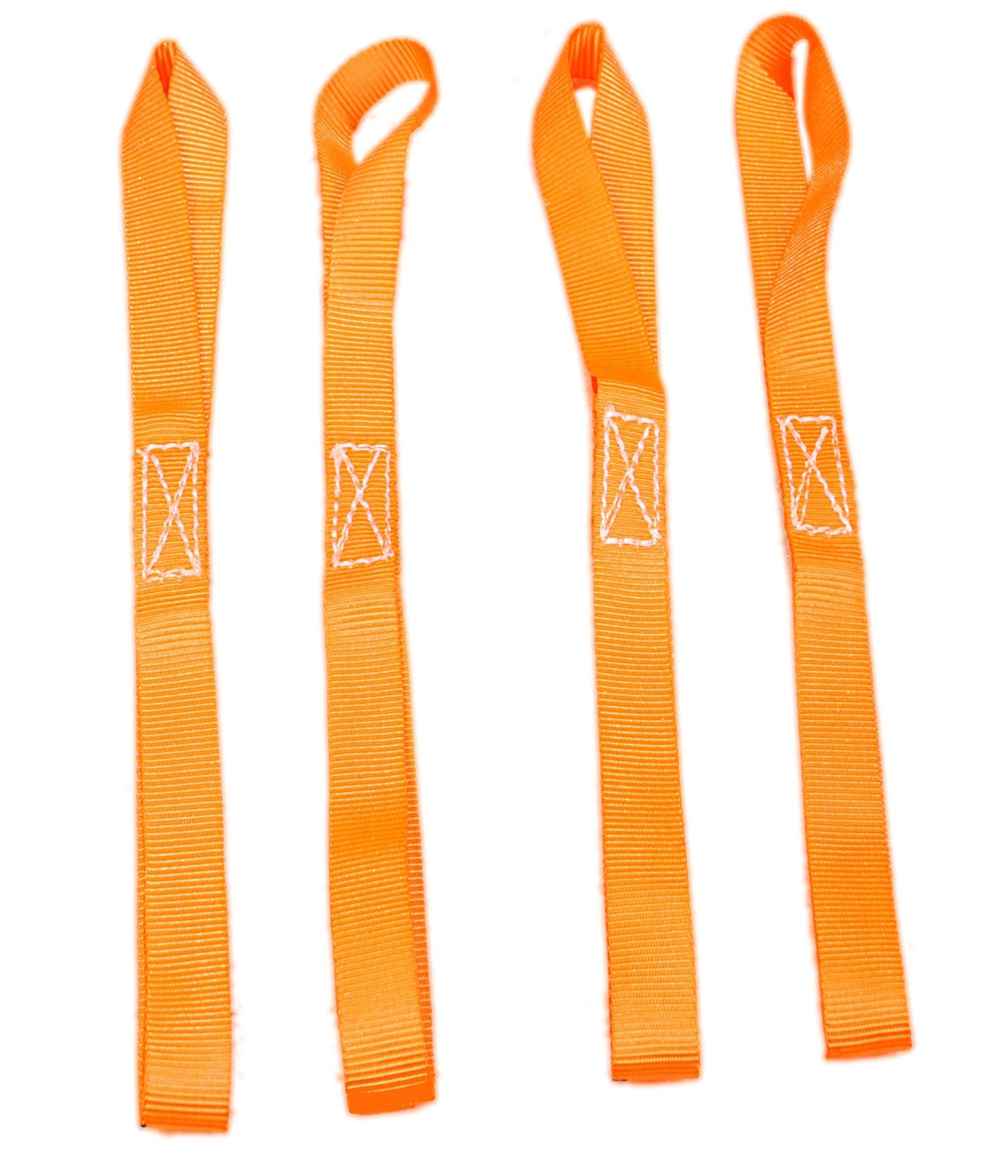 TGL Soft Loop Tie Down Straps - 2300 lb Load Capacity - 4 Pack - Loops for Securing ATV, UTV, Motorcycles, Scooters, Dirt Bikes, Lawn & Garden Equipment, Sails, Anchors